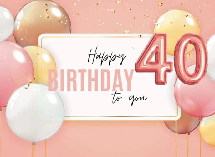 Glückwünsche Zum 40. Geburtstag