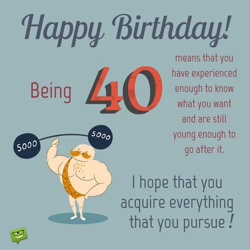 Herzliche Glückwünsche Zum 40. Geburtstag