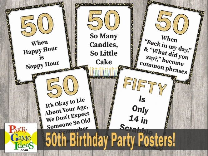 Kreative Ideen Für Das 50. Geburtstag Plakat