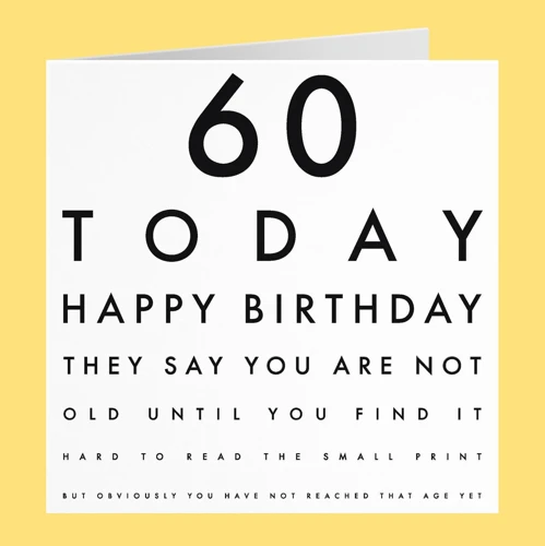 Die Lustigsten Anekdoten Zum 60. Geburtstag