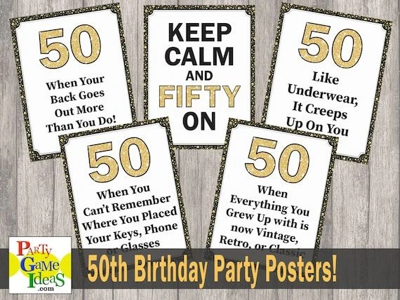 Tipps Für Das Perfekte 50. Geburtstag Plakat