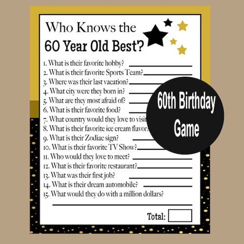 Warum Ein Quiz Zum 60. Geburtstag?